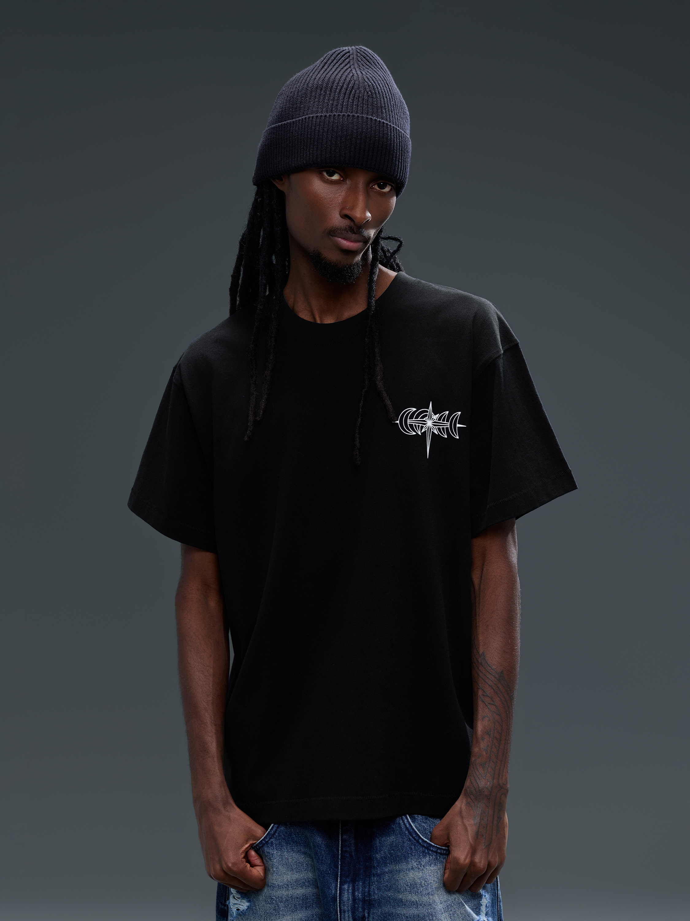LUMINOUS DAWN SPECTER FLOCKED S/S TEE