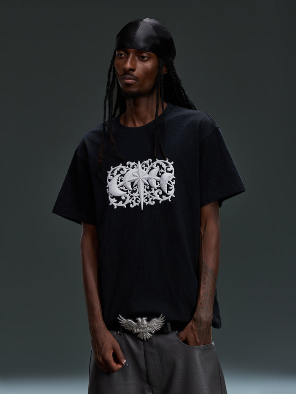 LUMINOUS DAWN BAROQUE PRINT S/S TEE