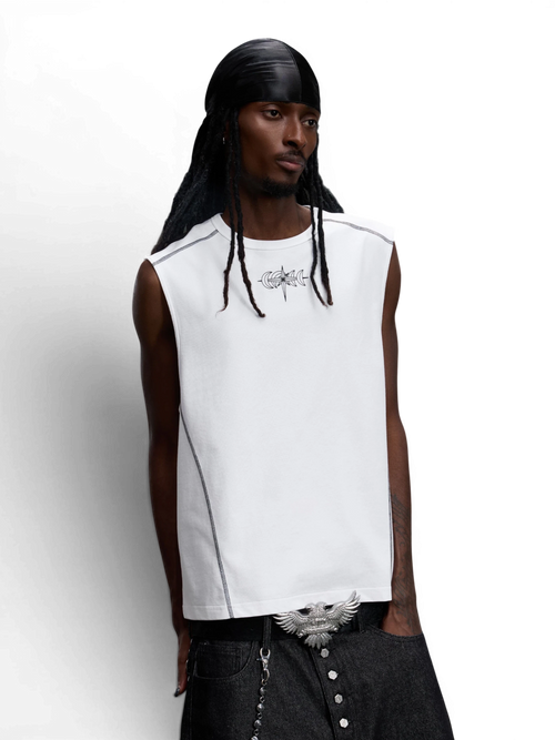LUMINOUS DAWN DOUBLE-HEADED EAGLE SLEEVELESS TEE
