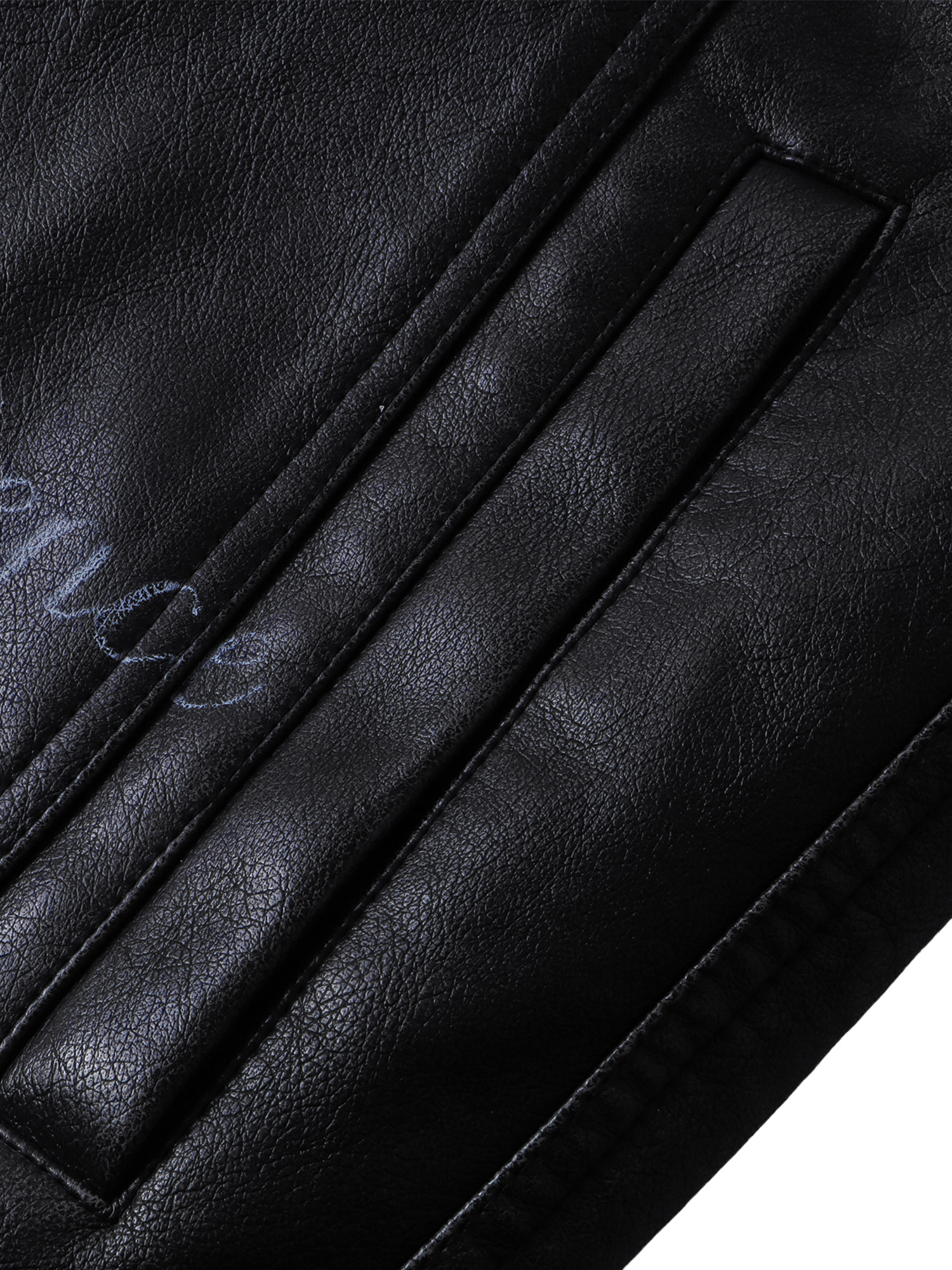 LUMINOUS DAWN KNIGHT&PEGASUS PRINTED LEATHER JACKET