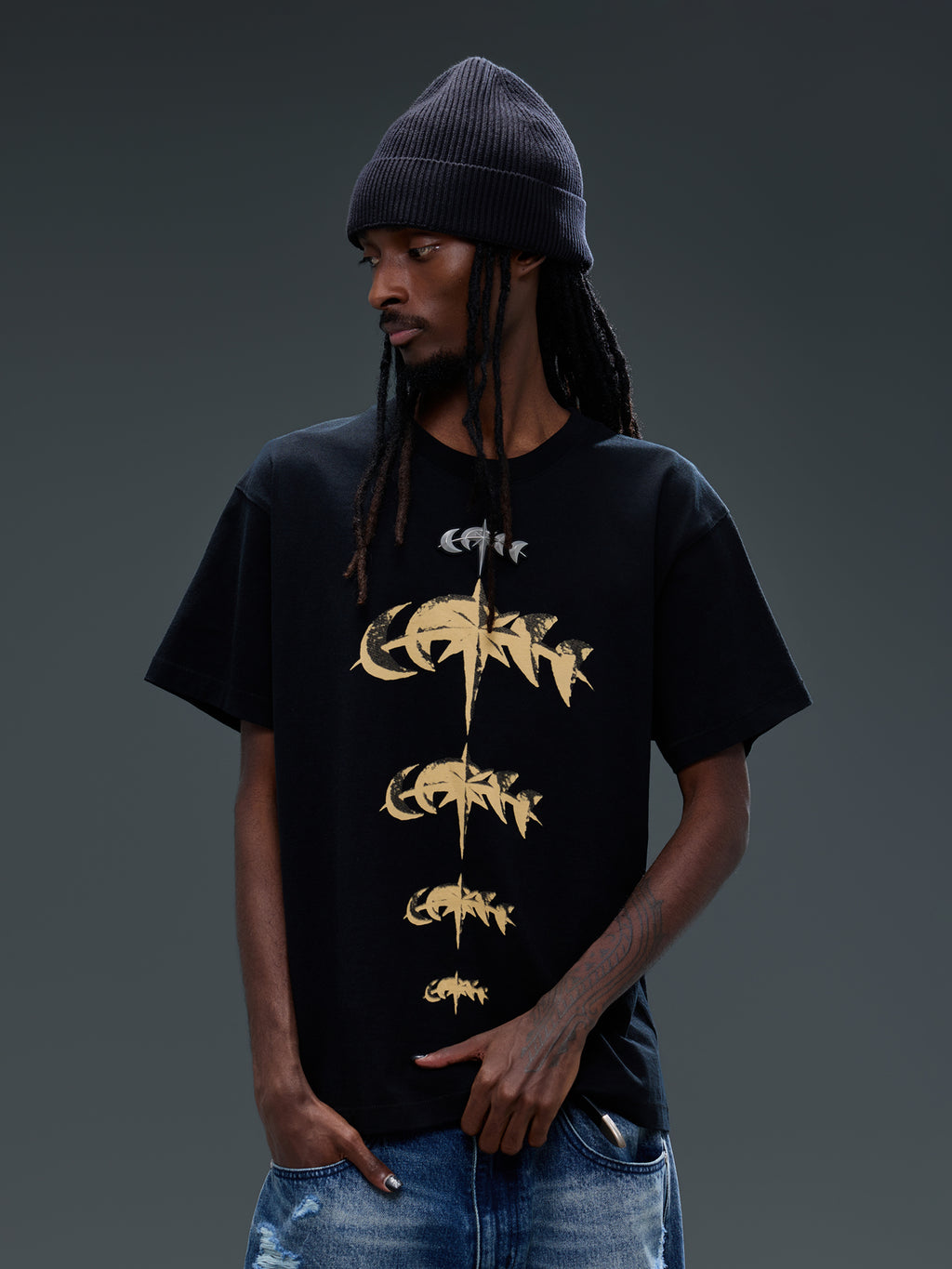 LUMINOUS DAWN FADED PRINT S/S TEE