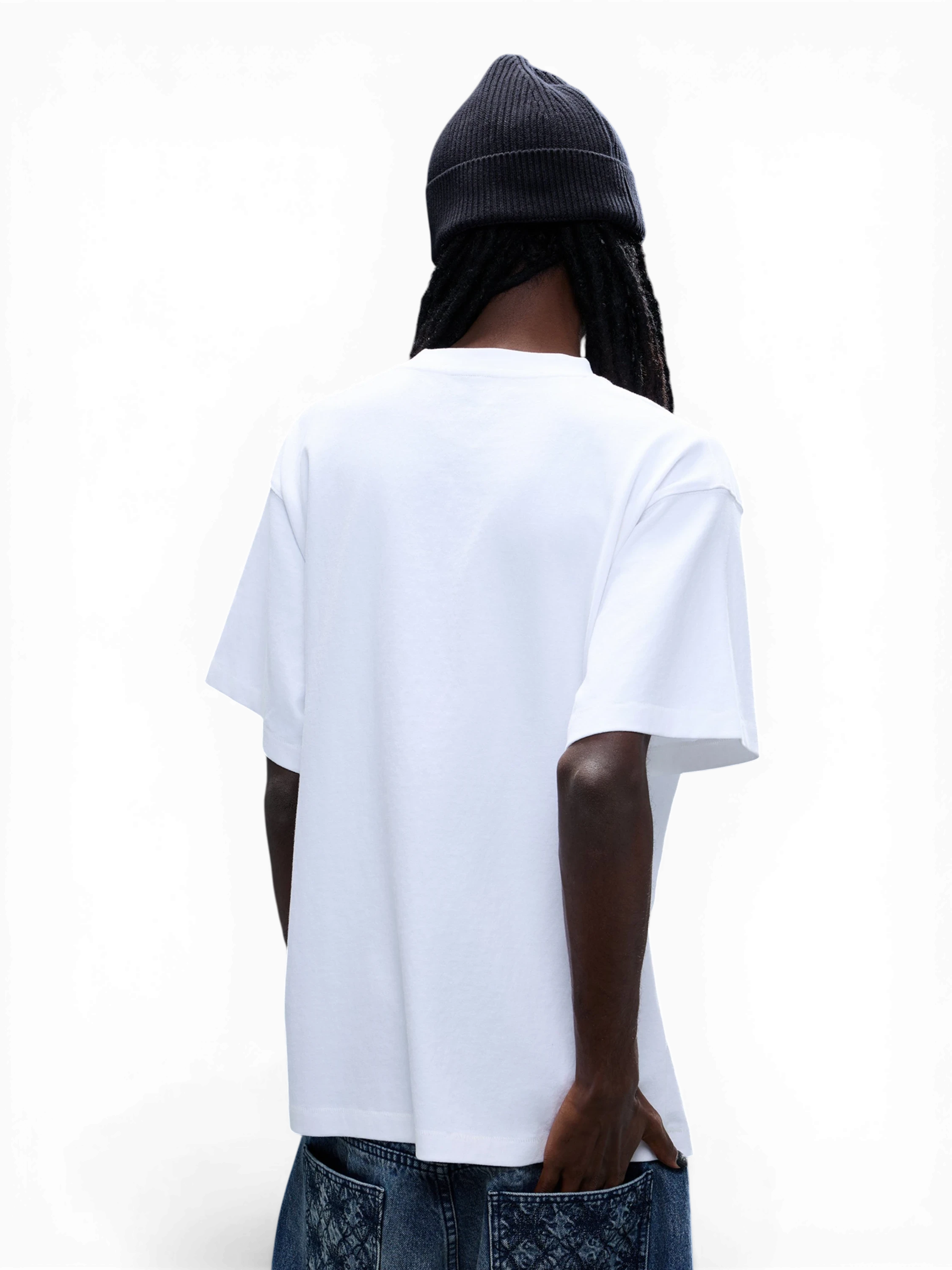 LUMINOUS DAWN GHOST & KNIGHT DISTRESSED T-SHIRT