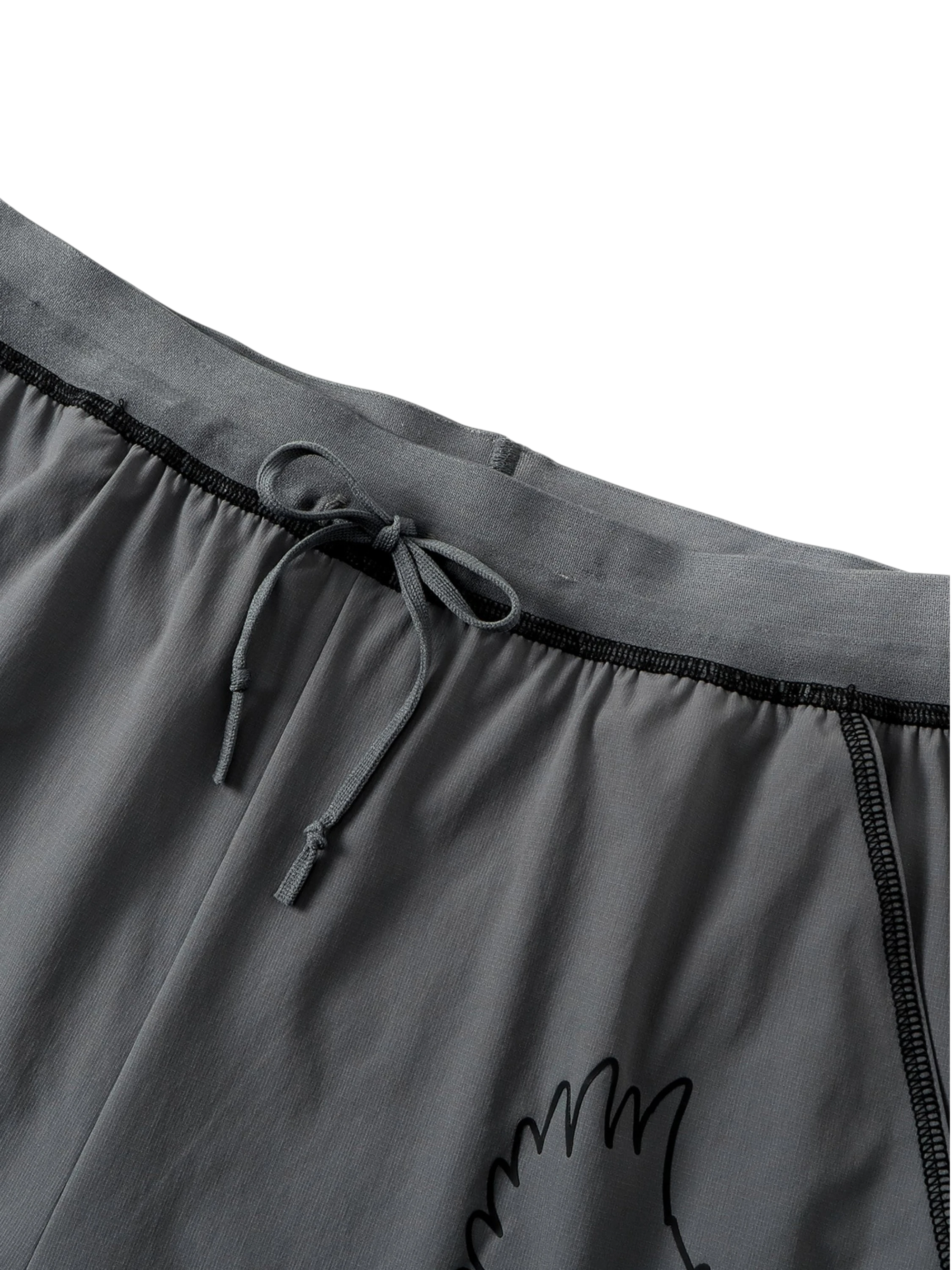 TBHNP Luminous Dawn double-headed eagle layered sports shorts — men's streetwear shorts