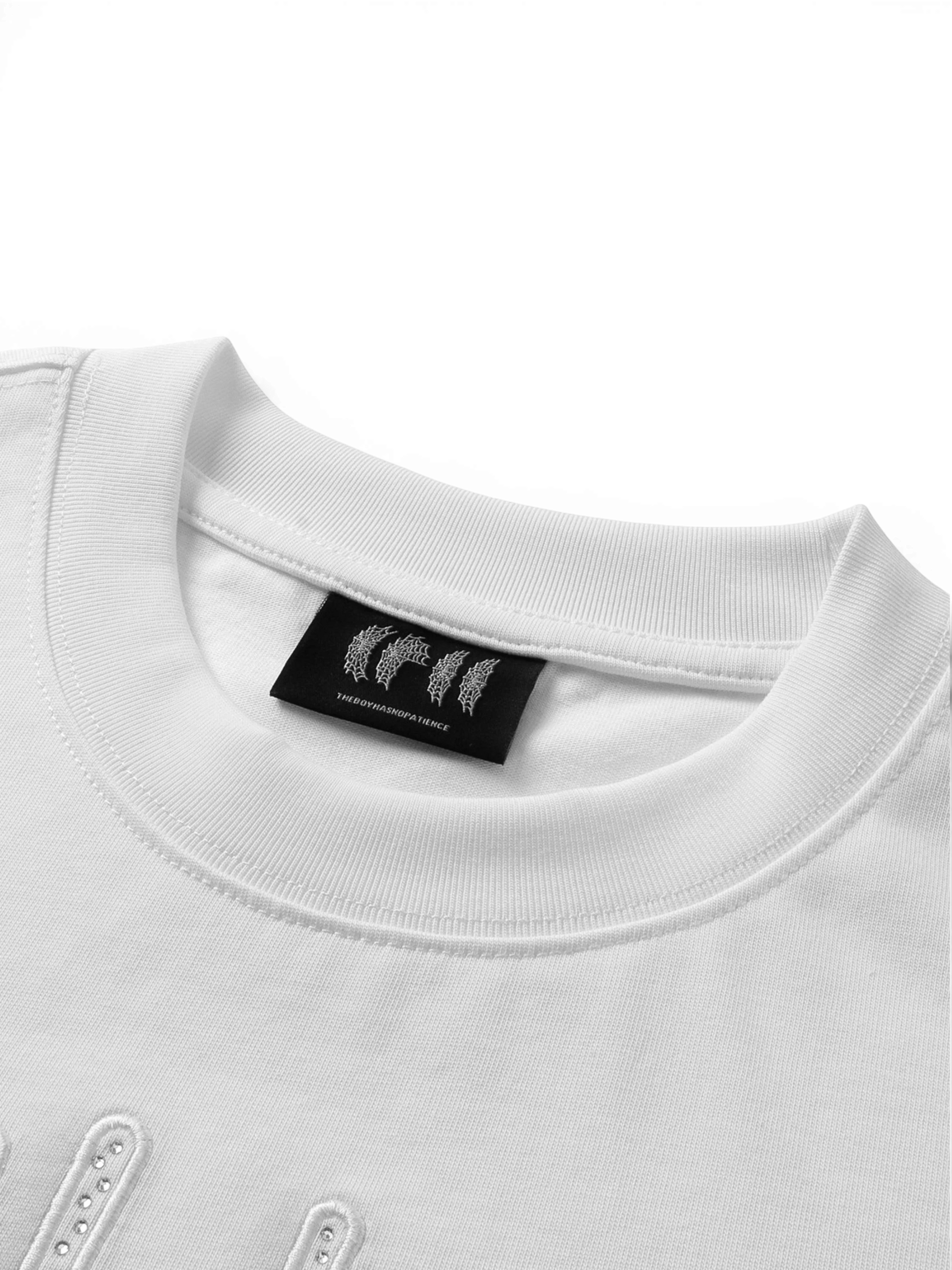 TBHNP Luminous Dawn star embroidery rhinestone cotton t-shirt — men's streetwear graphic tee
