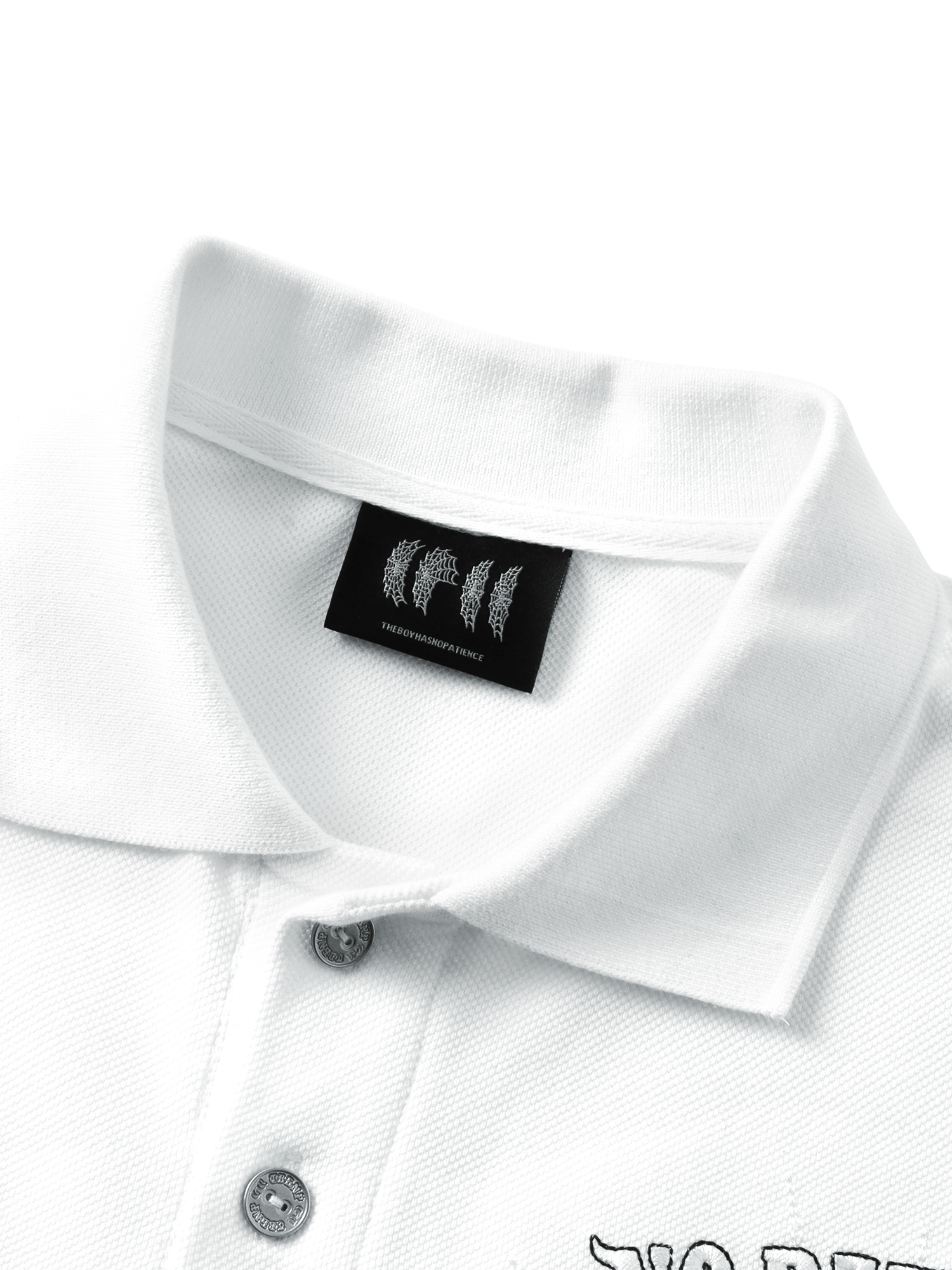 LUMINOUS DAWN DOUBLE-HEADED EAGLE EMBROIDERED POLO SHIRT