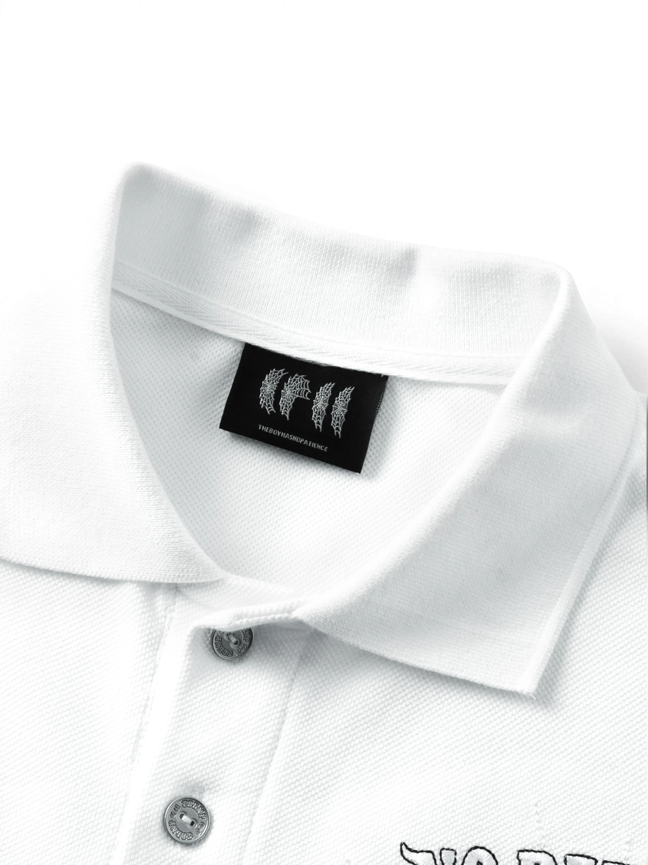 TBHNP Luminous Dawn double-headed eagle embroidered polo shirt — men's streetwear polo