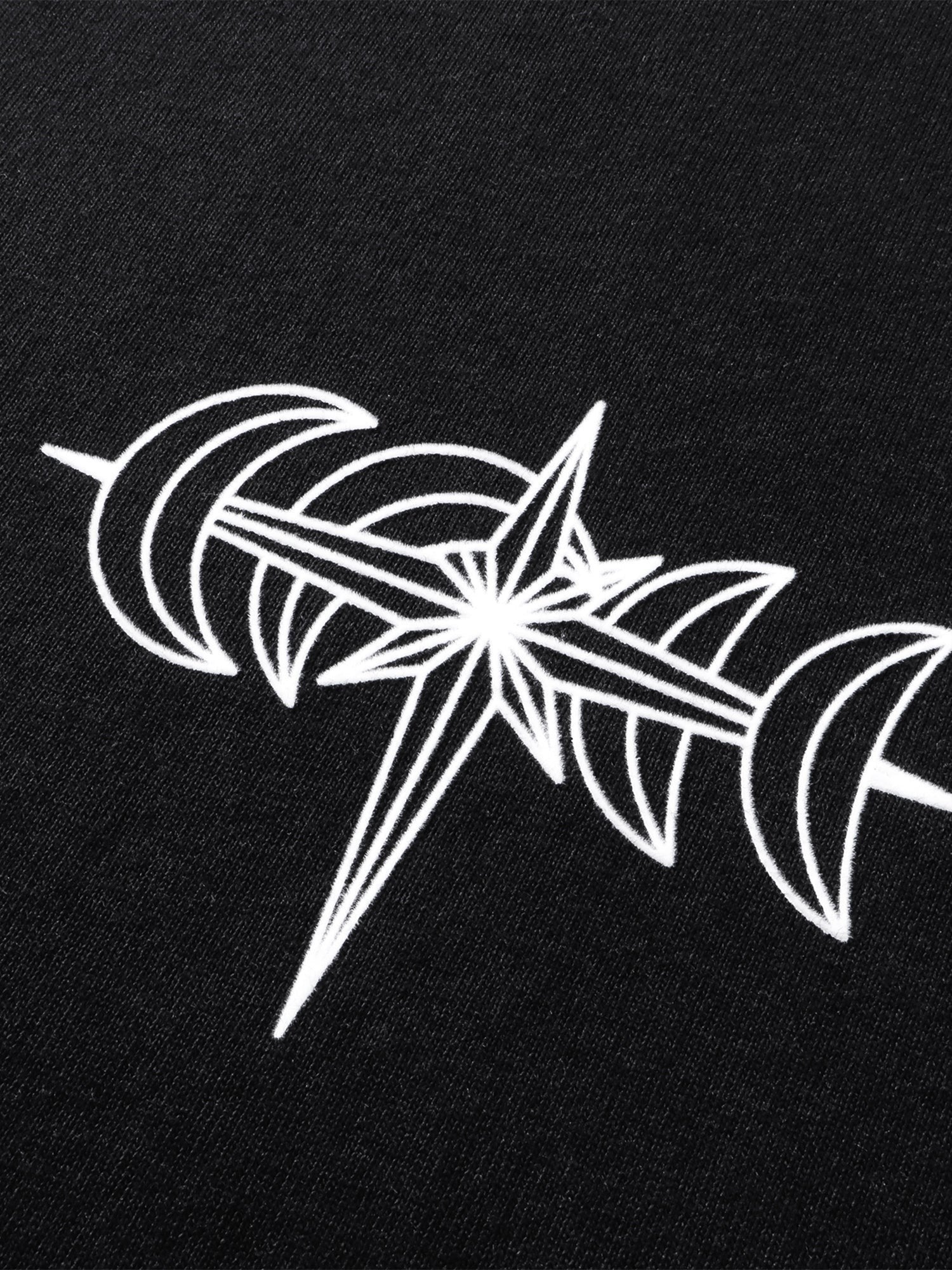 TBHNP Luminous Dawn specter flocked logo cotton t-shirt — men's streetwear graphic tee