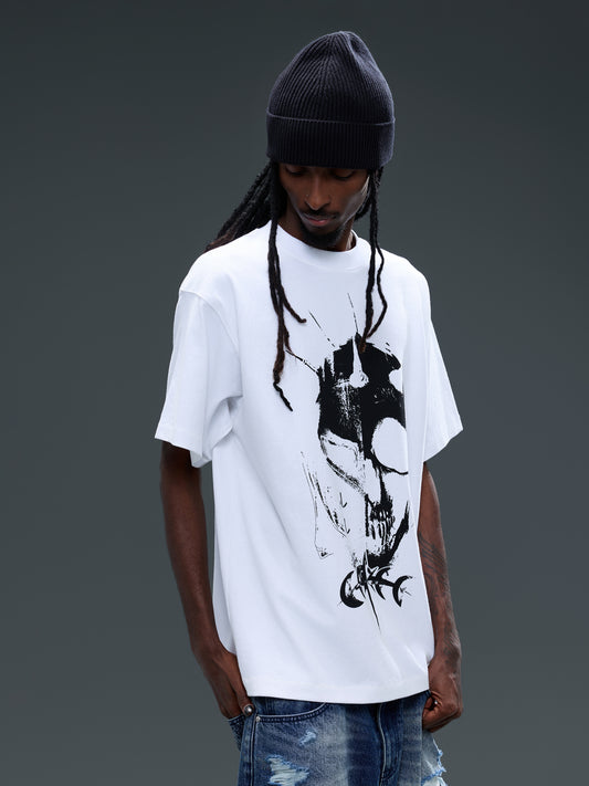 LUMINOUS DAWN GHOST&KNIGHT DISTRESSED S/S TEE