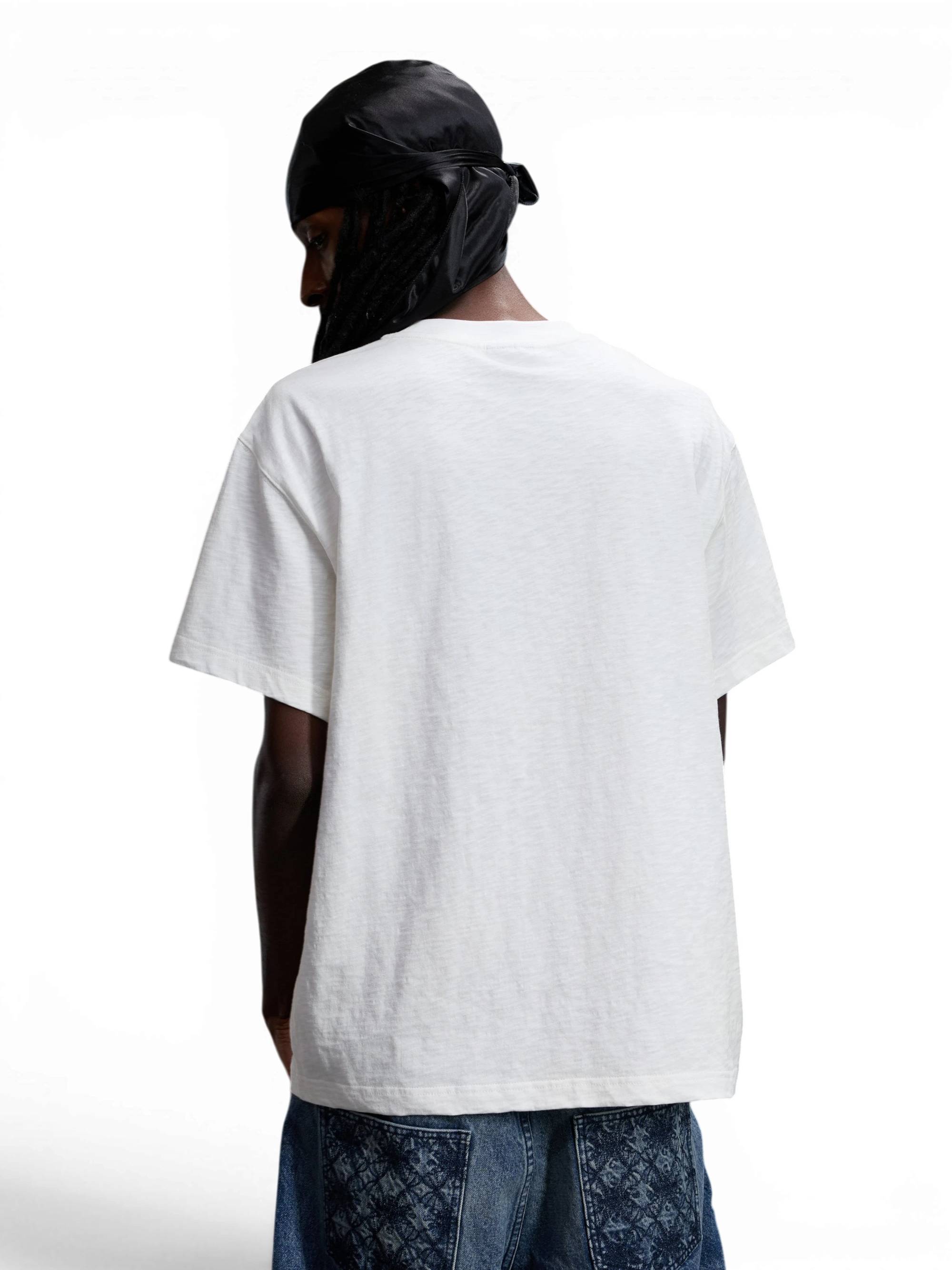 TBHNP Luminous Dawn baroque embroidered cotton t-shirt — men's streetwear graphic tee