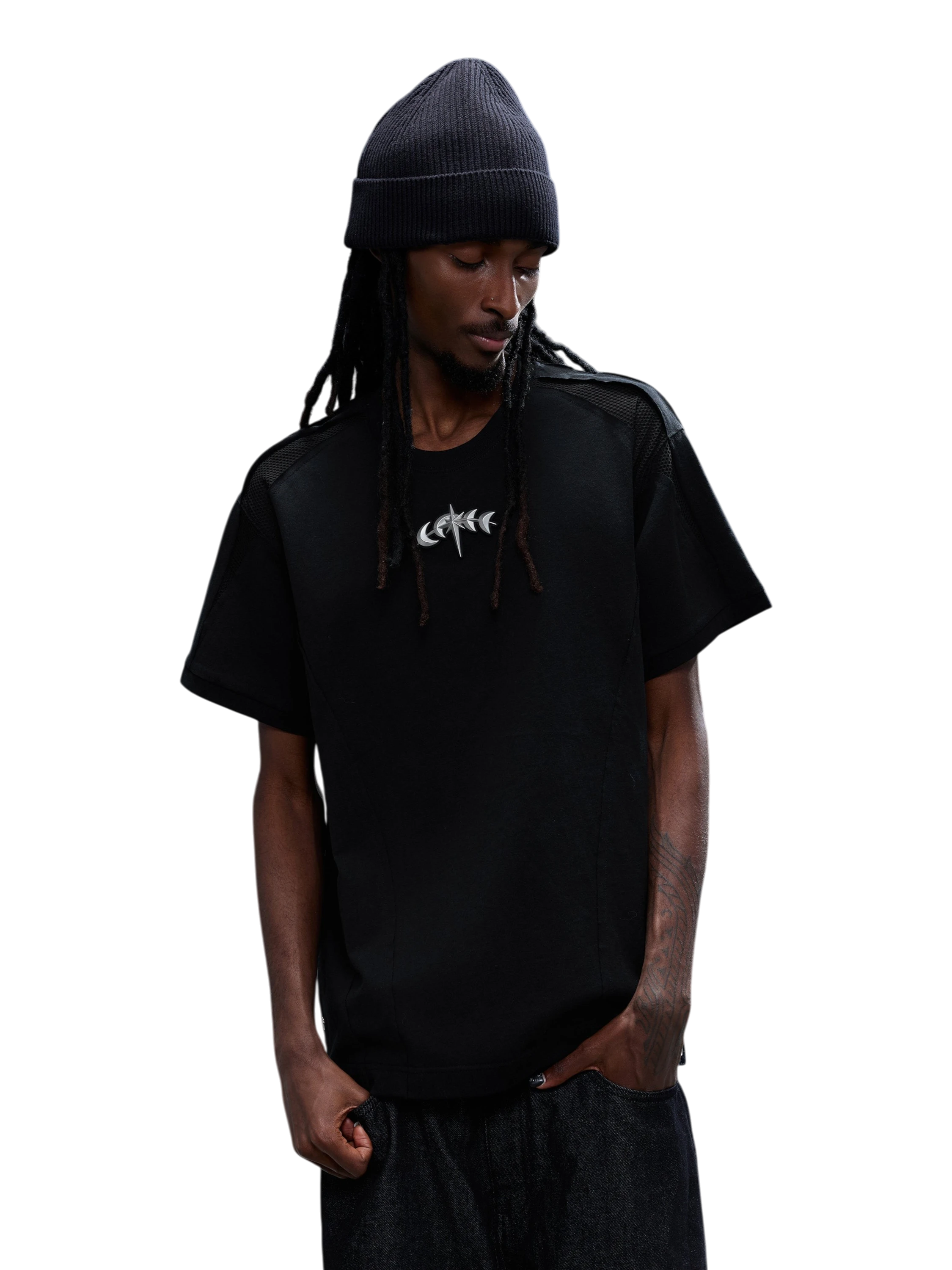 LUMINOUS DAWN SCULPTED STRUCTURED T-SHIRT