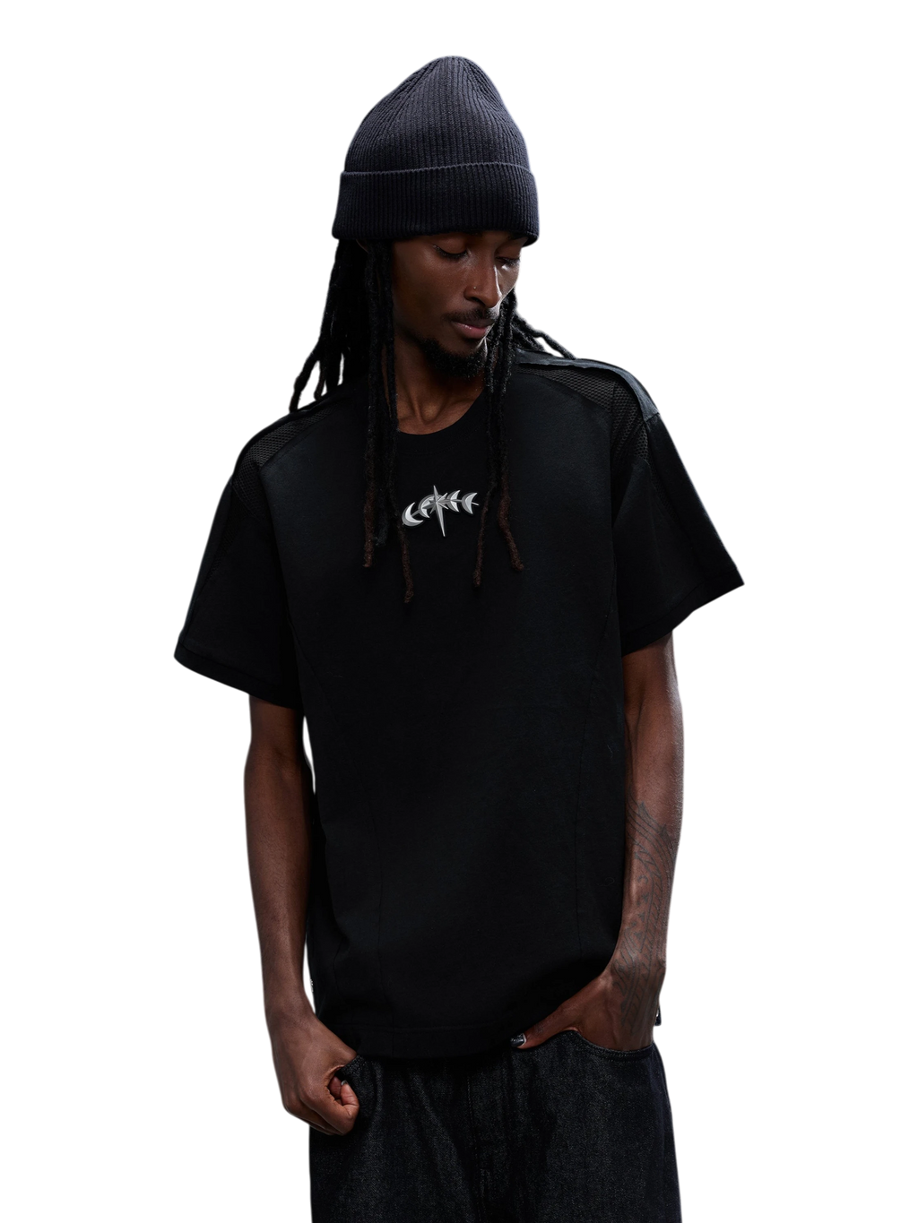 LUMINOUS DAWN SCULPTED STRUCTURED T-SHIRT