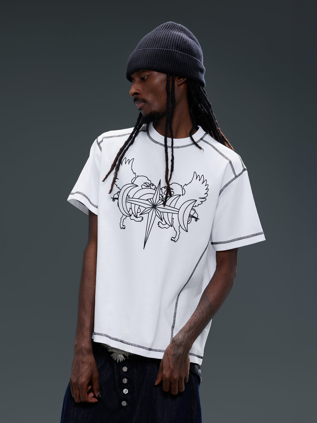 LUMINOUS DAWN DOUBLE-HEADED EAGLE S/S TEE