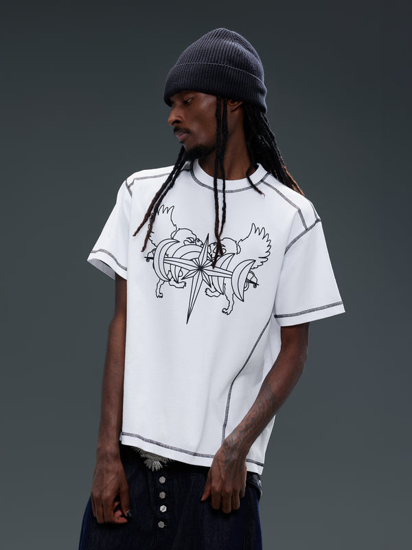 LUMINOUS DAWN DOUBLE-HEADED EAGLE S/S TEE