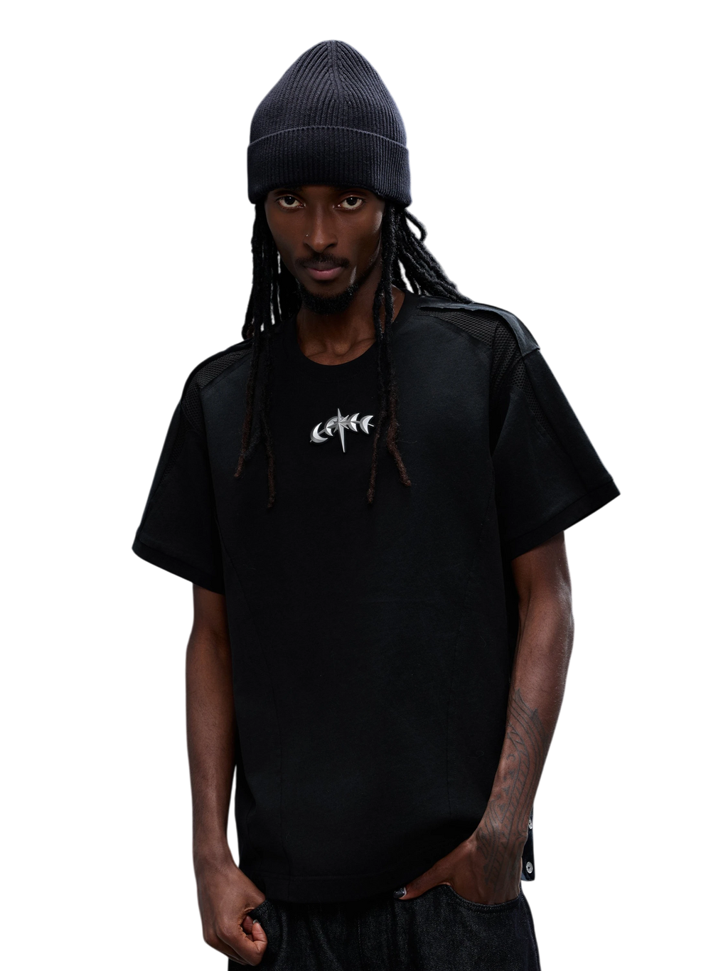 LUMINOUS DAWN SCULPTED STRUCTURED T-SHIRT