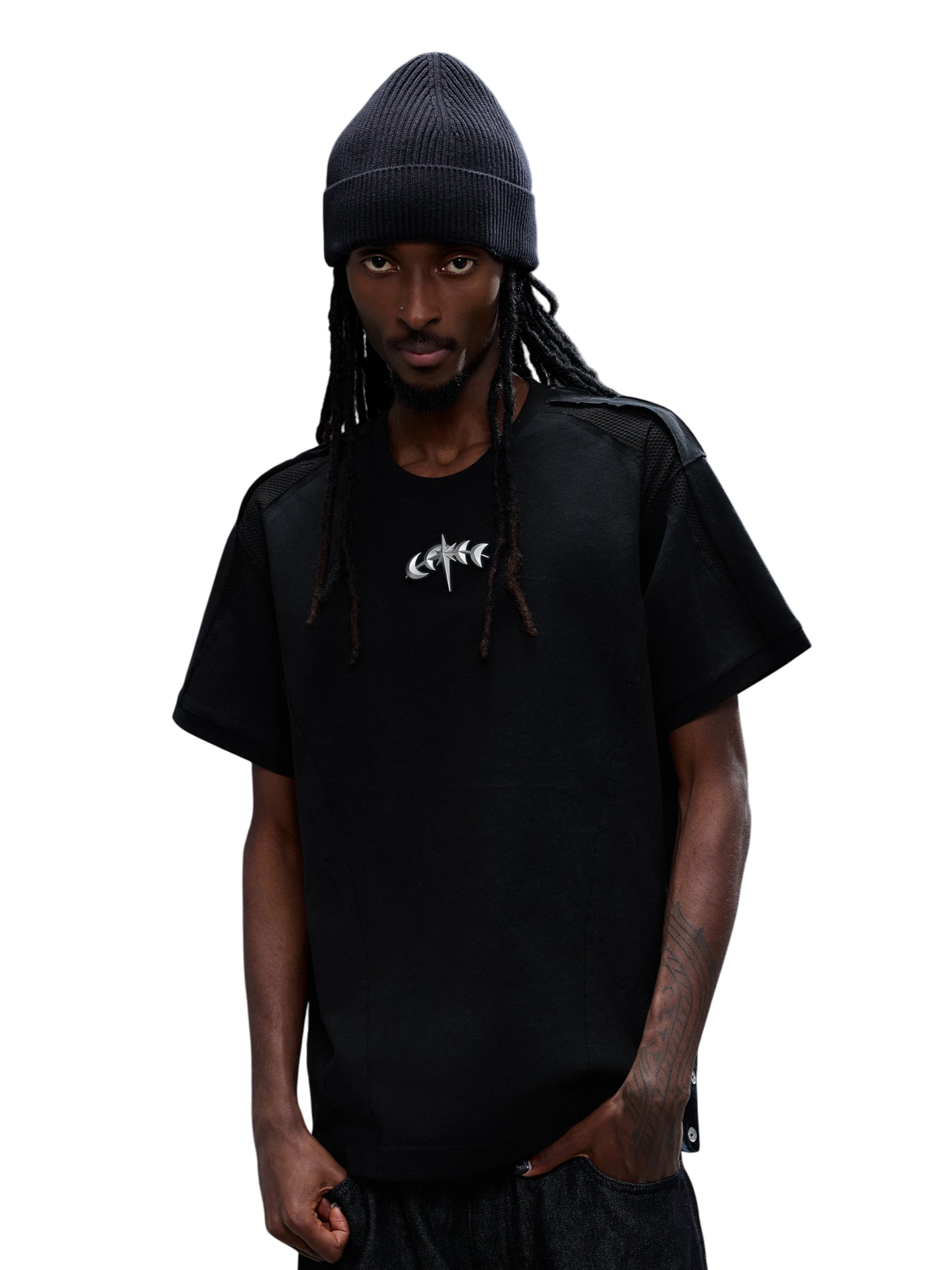 TBHNP Luminous Dawn sculpted structured cotton t-shirt — men's streetwear tee