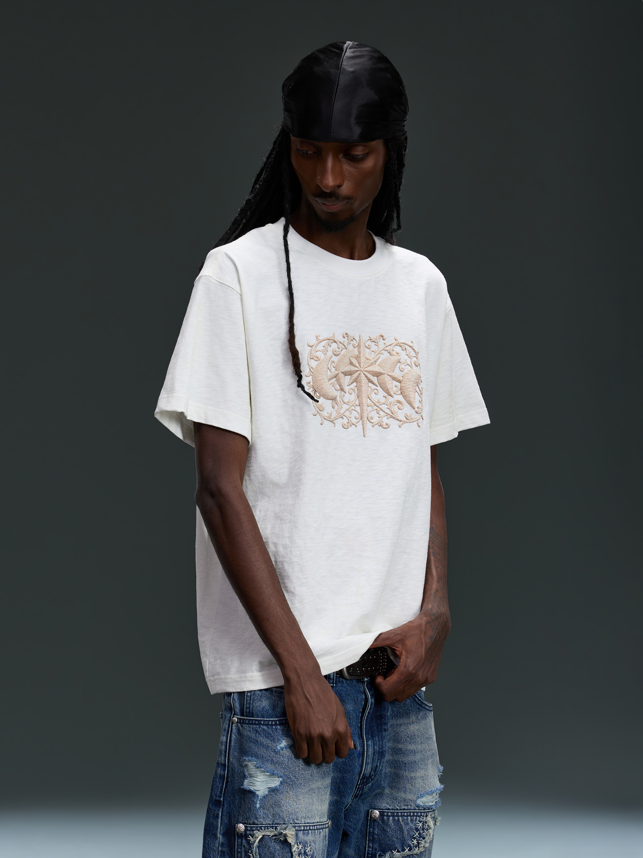 LUMINOUS DAWN BAROQUE PRINT S/S TEE