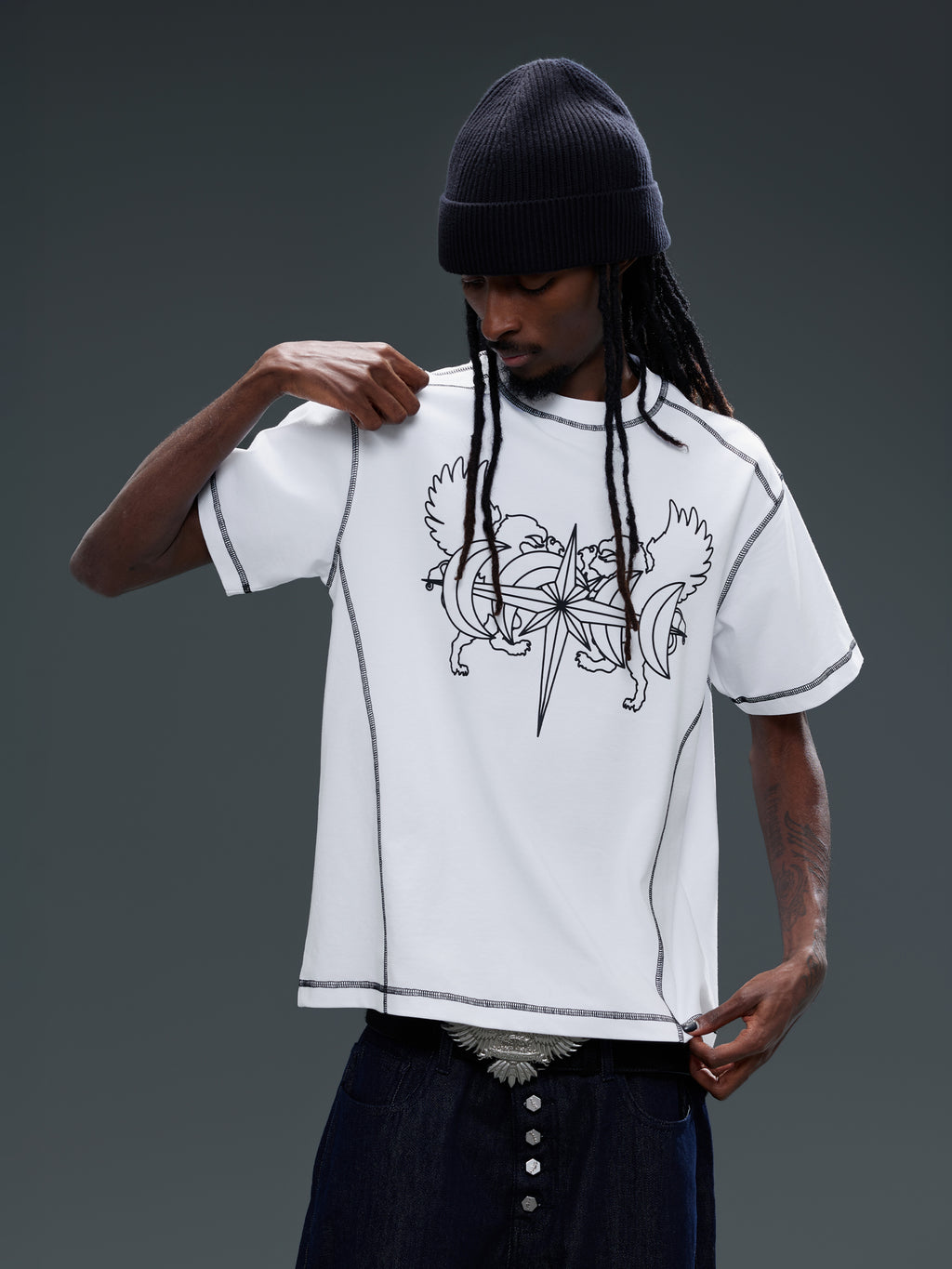 LUMINOUS DAWN DOUBLE-HEADED EAGLE S/S TEE