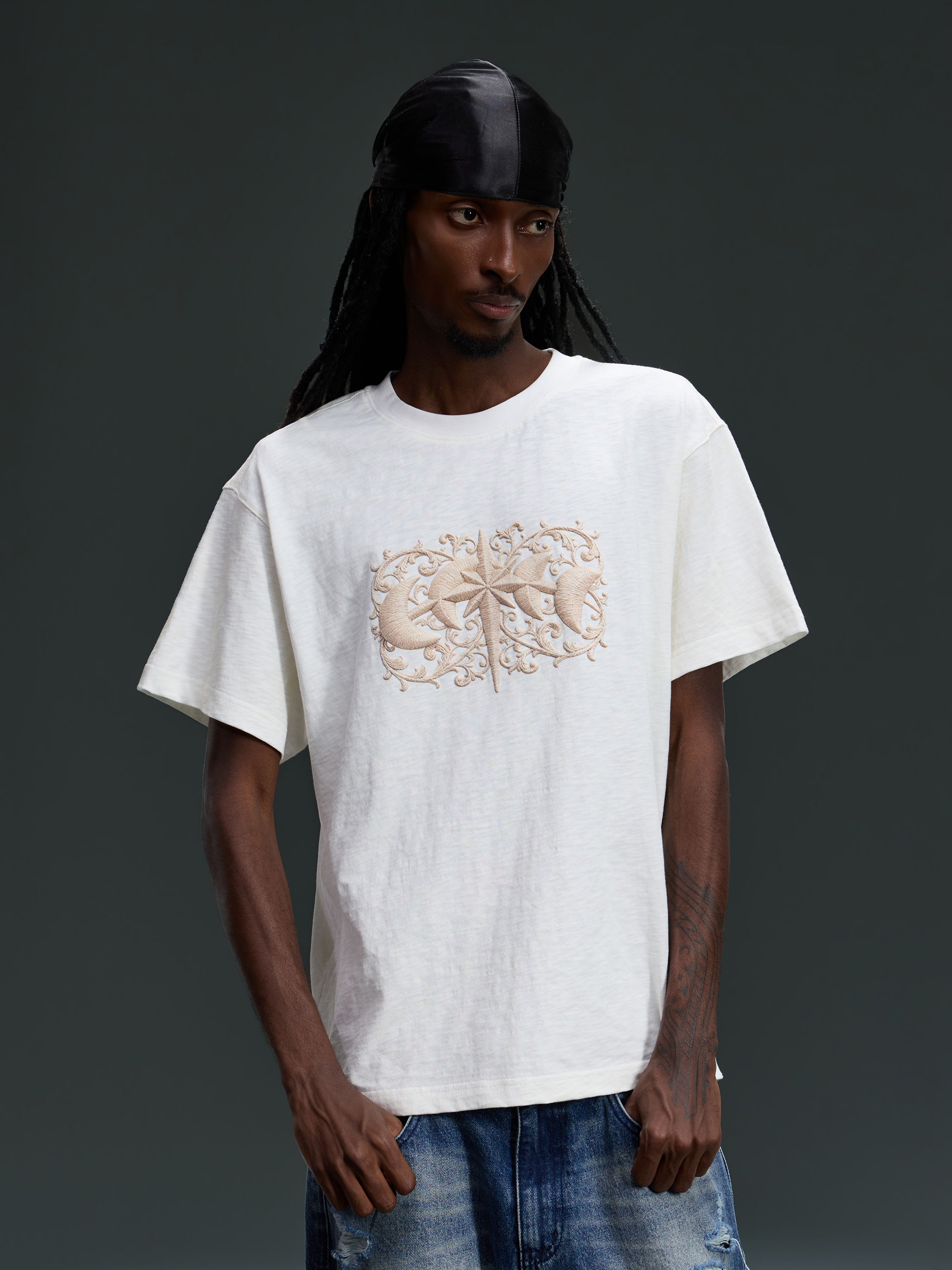 LUMINOUS DAWN BAROQUE PRINT S/S TEE