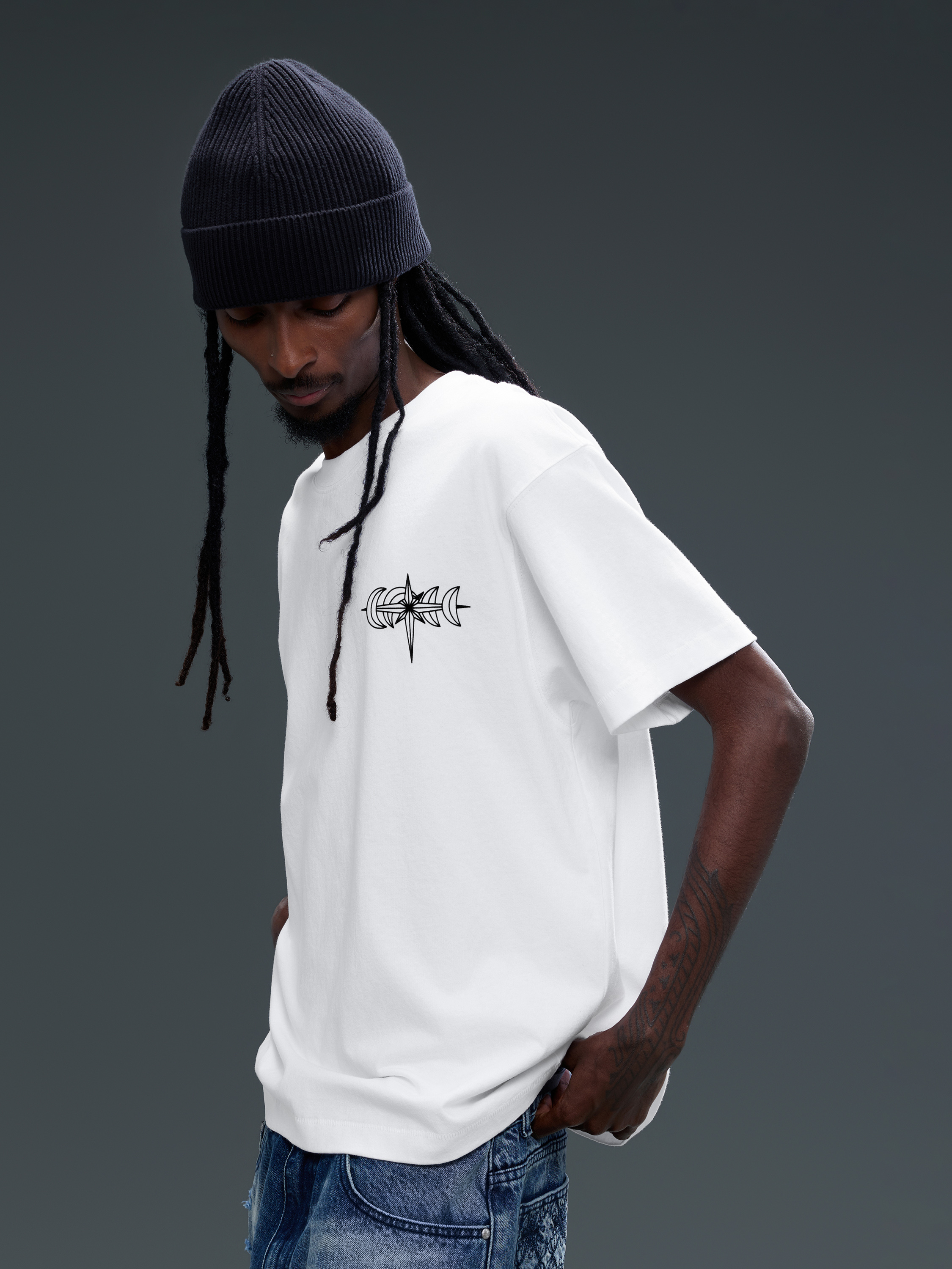 LUMINOUS DAWN SPECTER FLOCKED S/S TEE