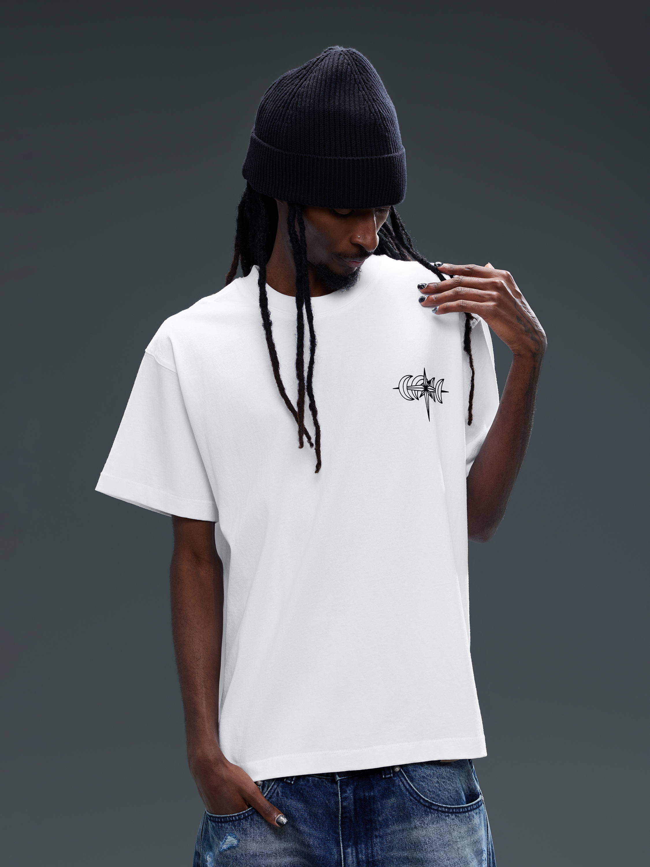 LUMINOUS DAWN SPECTER FLOCKED S/S TEE