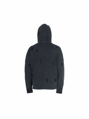 COBWEB PATCH WASHED HOODIE