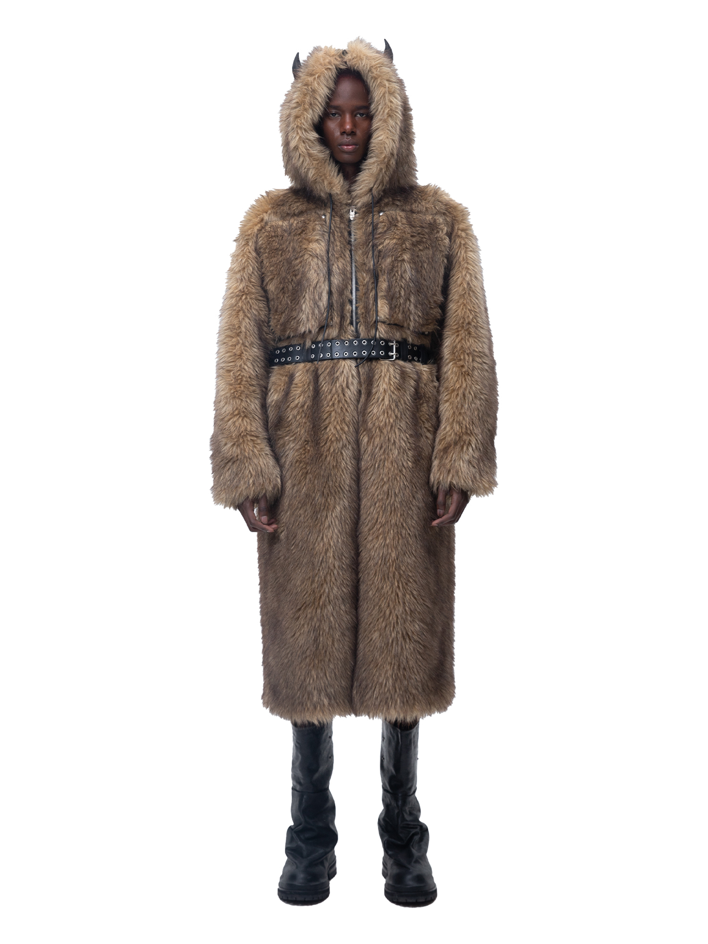 ECLIPSE OF THE BLOOD MOON BOXER FUR COAT