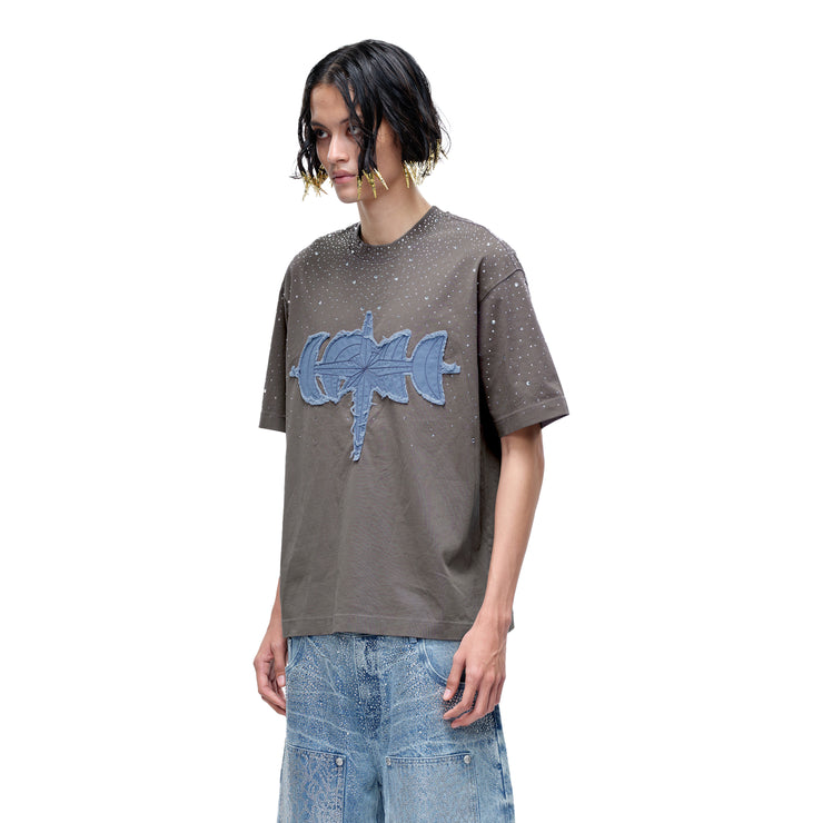 LUMINOUS DAWN RHINESTONE S/S TEE