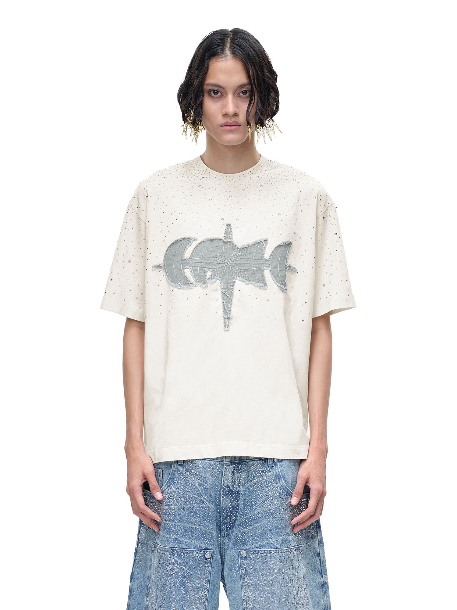 LUMINOUS DAWN RHINESTONE S/S TEE