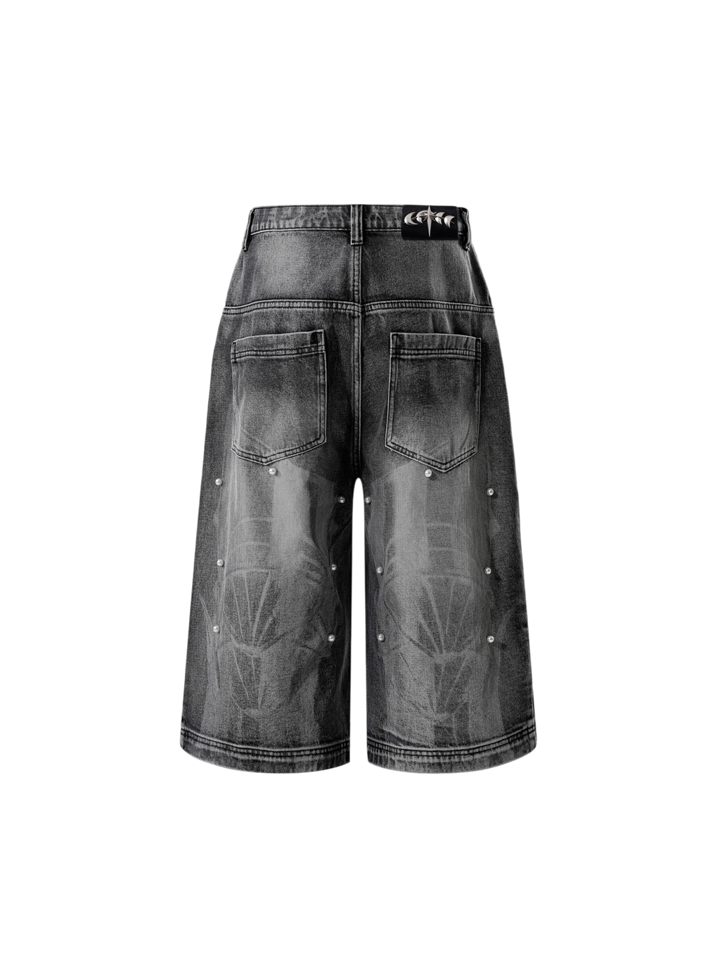 TBHNP Luminous Dawn pearl armor cropped wide-leg jeans — men's streetwear denim