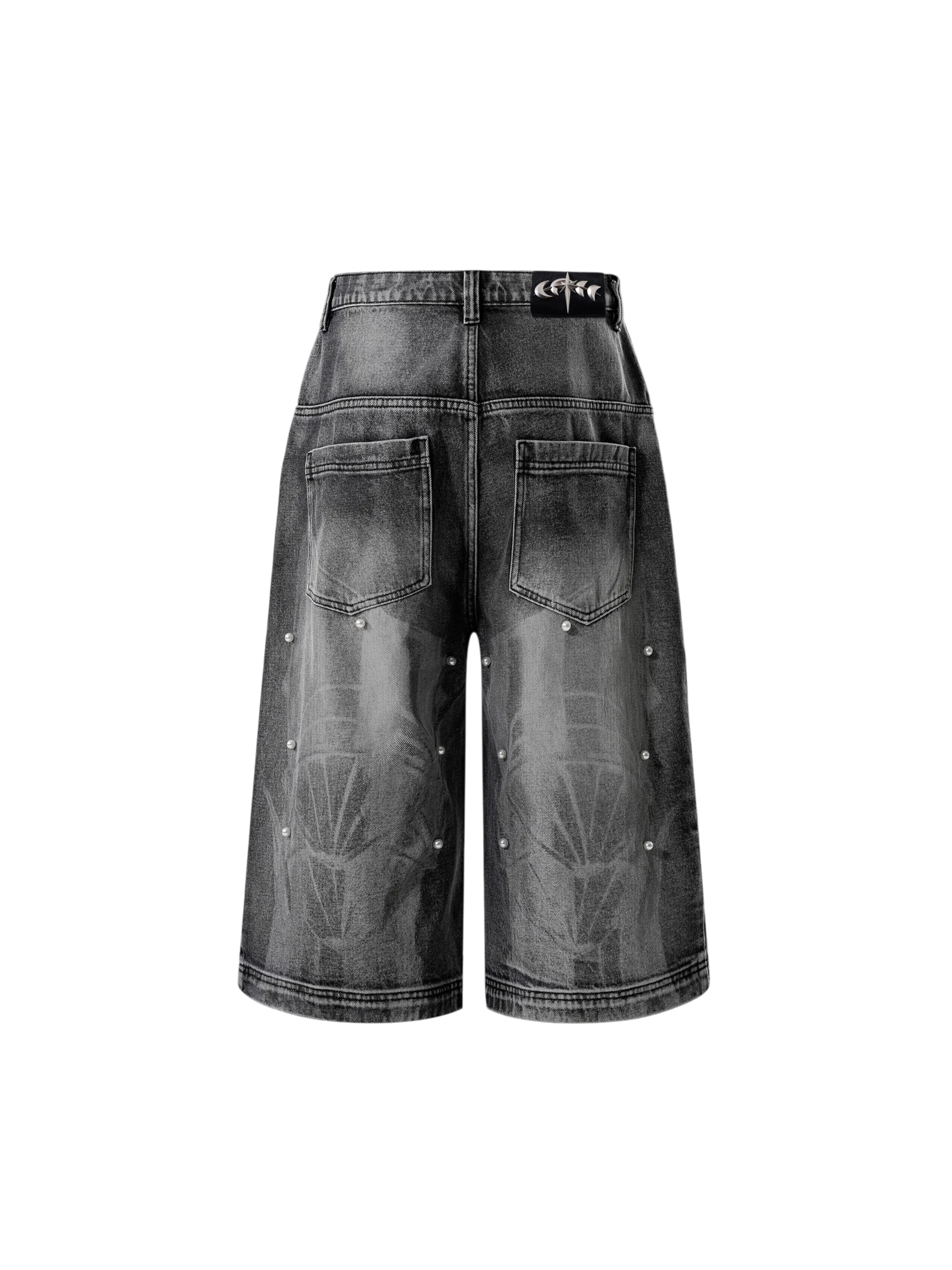 TBHNP Luminous Dawn pearl armor cropped wide-leg jeans — men's streetwear denim