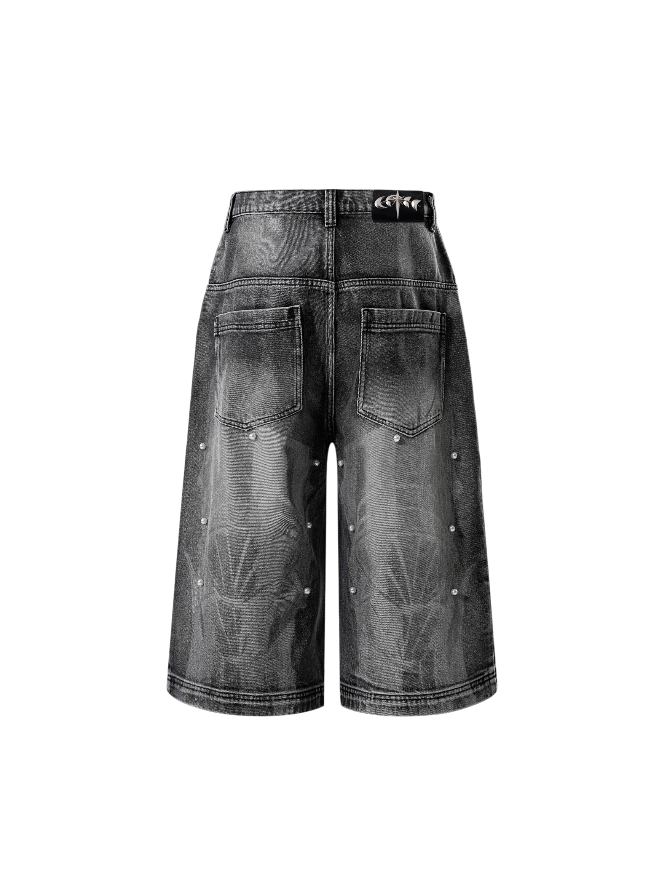 TBHNP Luminous Dawn pearl armor cropped wide-leg jeans — men's streetwear denim