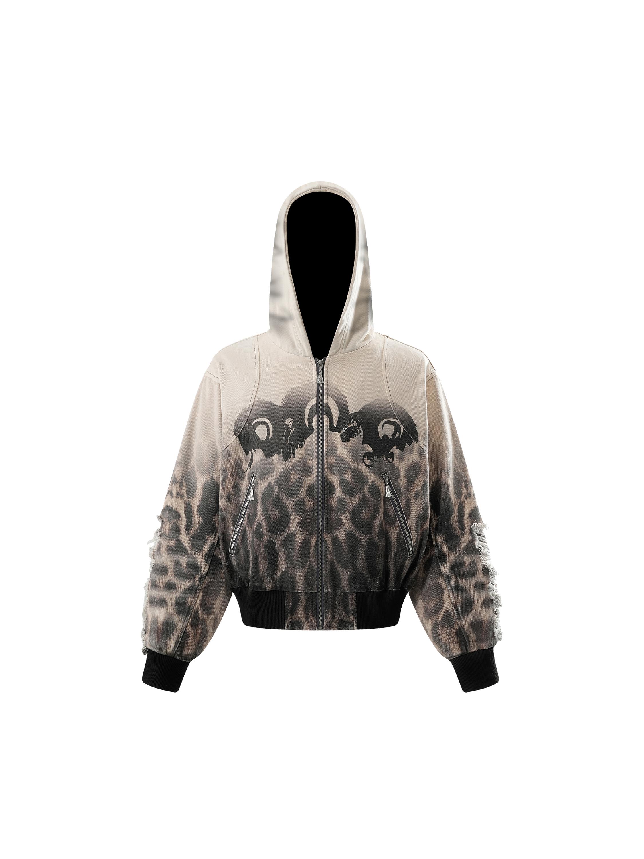 DISCIPLE FUR PATCHWORK JACKET