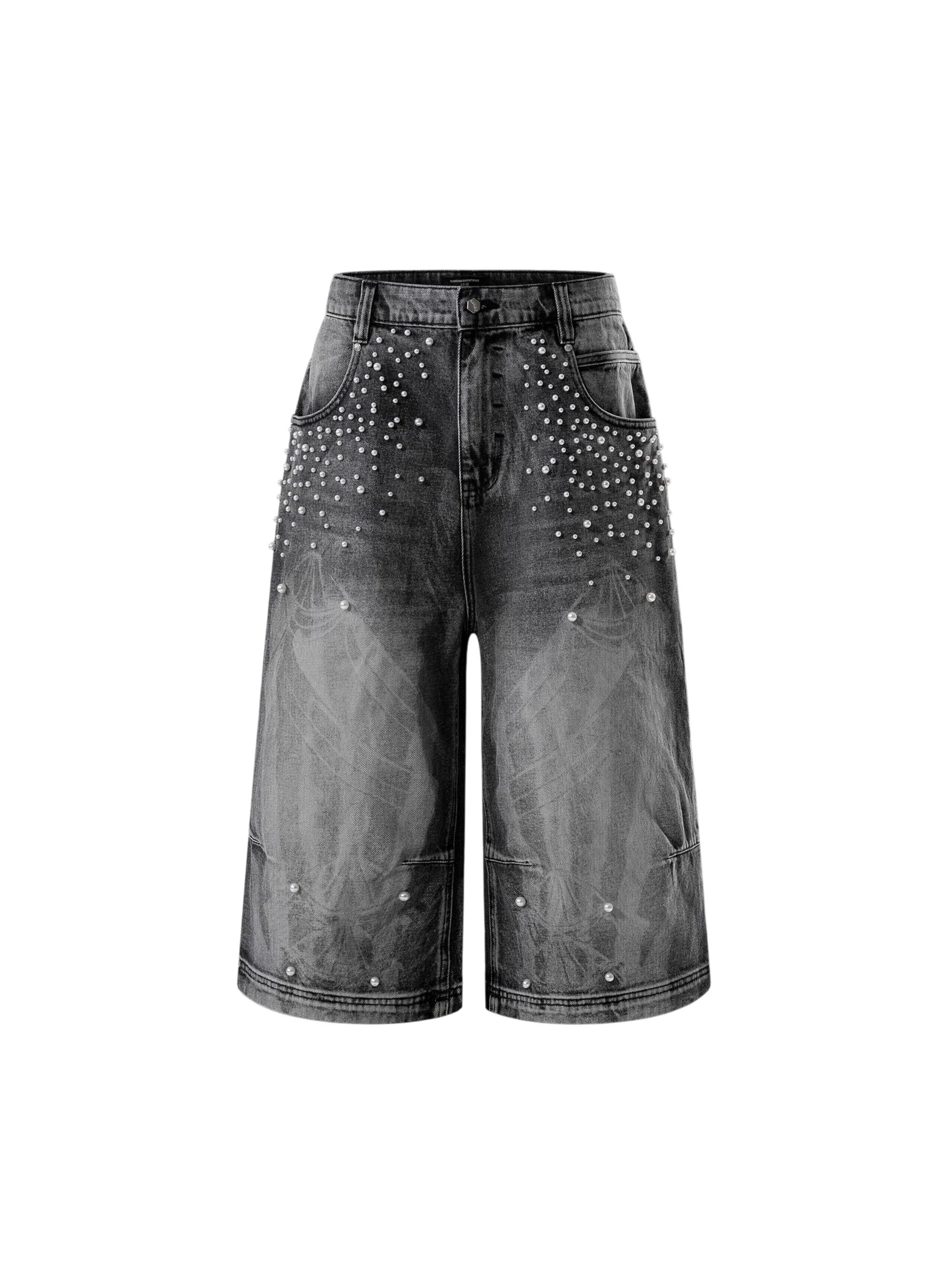 TBHNP Luminous Dawn pearl armor cropped wide-leg jeans — men's streetwear denim