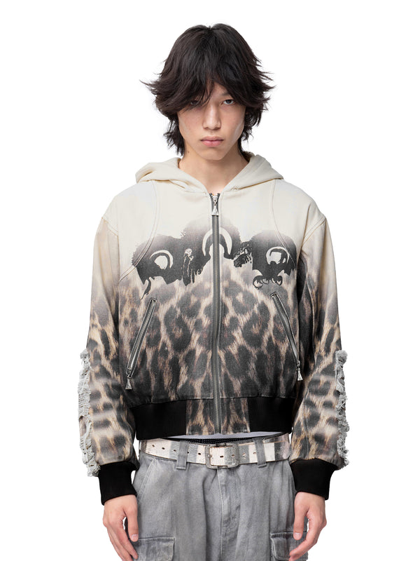 DISCIPLE FUR PATCHWORK JACKET