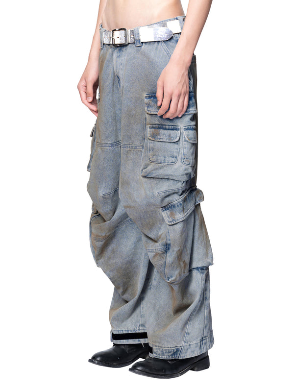 DISCIPLE ADJUSTABLE MULTI-POCKET WIPE DIRTY OVERALLS