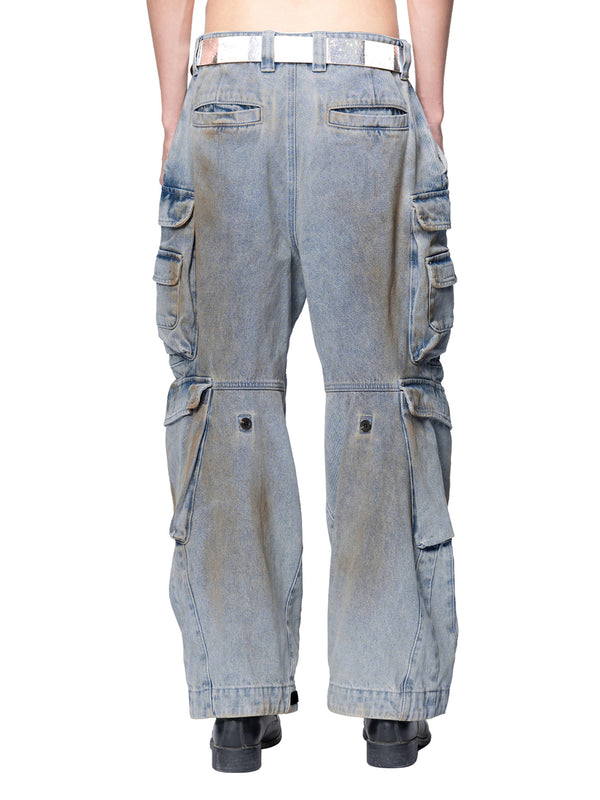 DISCIPLE ADJUSTABLE MULTI-POCKET WIPE DIRTY OVERALLS