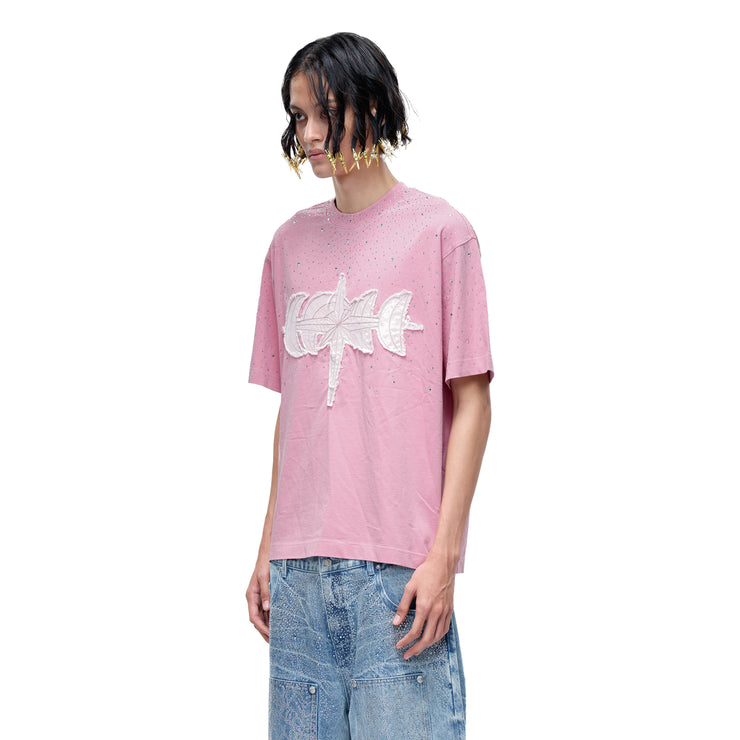 LUMINOUS DAWN RHINESTONE S/S TEE