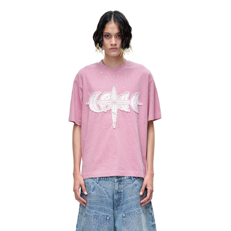 LUMINOUS DAWN RHINESTONE S/S TEE
