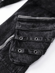 DISCIPLE DISTRESSED DENIM WORK PANTS