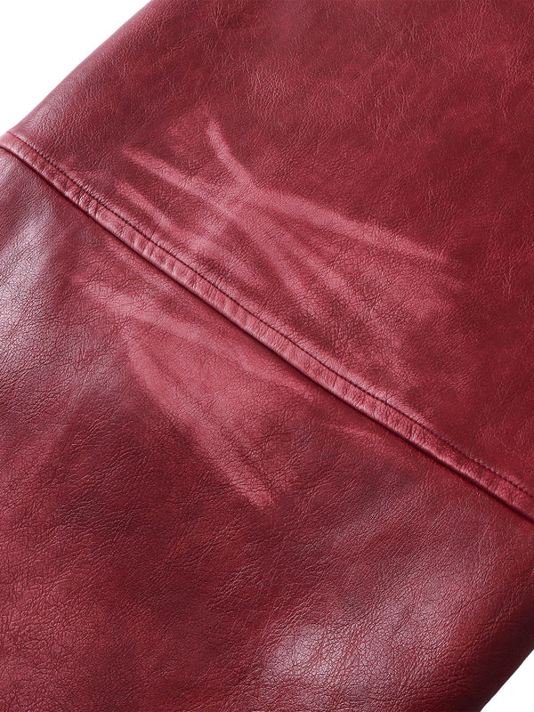 ECLIPSE OF THE BLOOD MOON COBWEB LEATHER PANTS