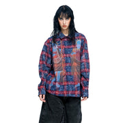 DOUBLE SAINT MURAL PLAID SHIRT