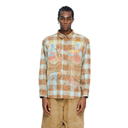 DOUBLE SAINT MURAL PLAID SHIRT