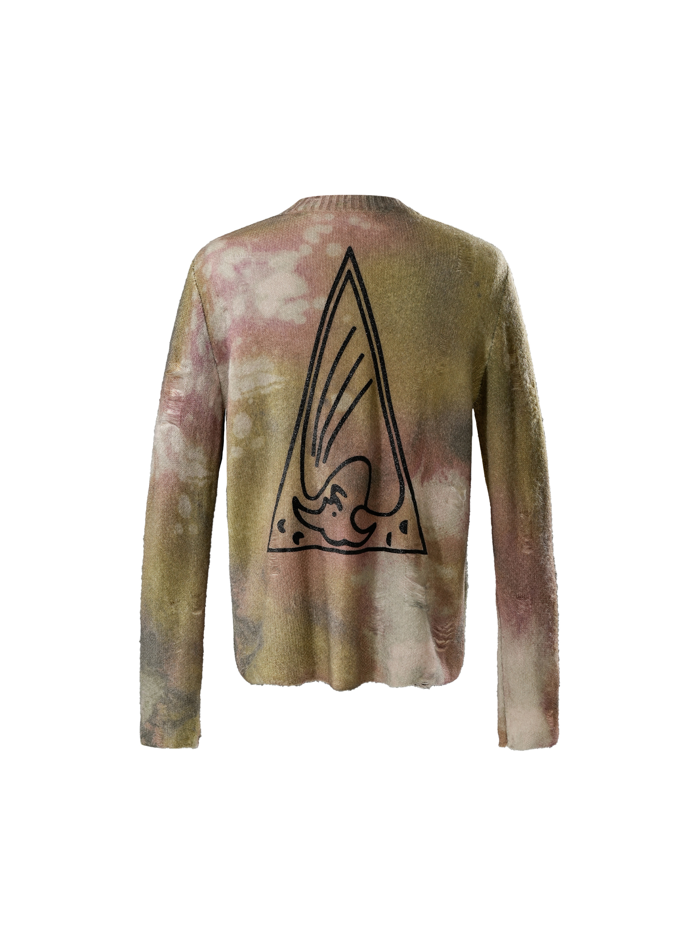 DISCIPLE ALL-OVER TEXTURED PRINT SWEATER