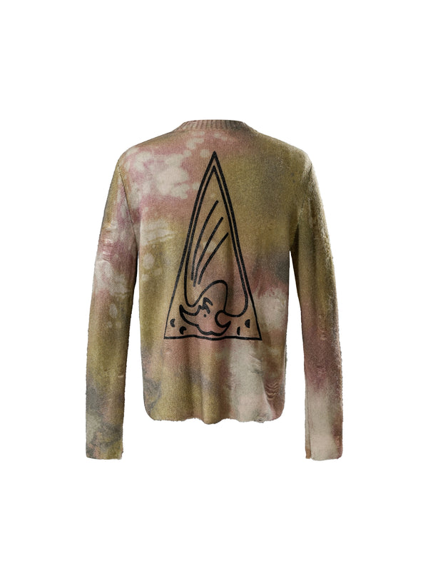 DISCIPLE ALL-OVER TEXTURED PRINT SWEATER