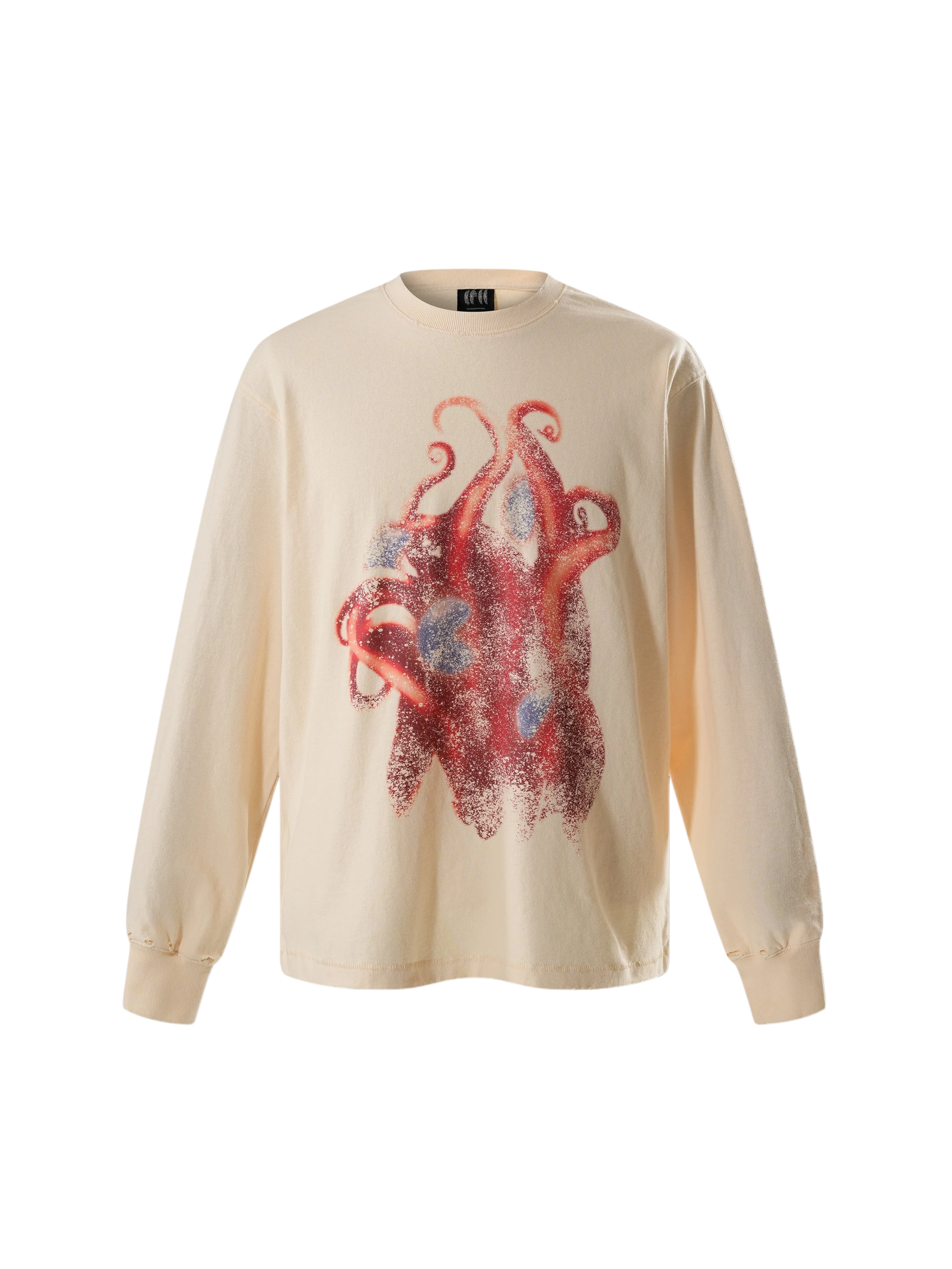 TBHNP Disciple two-tone washed long-sleeve tee — men's streetwear graphic tee