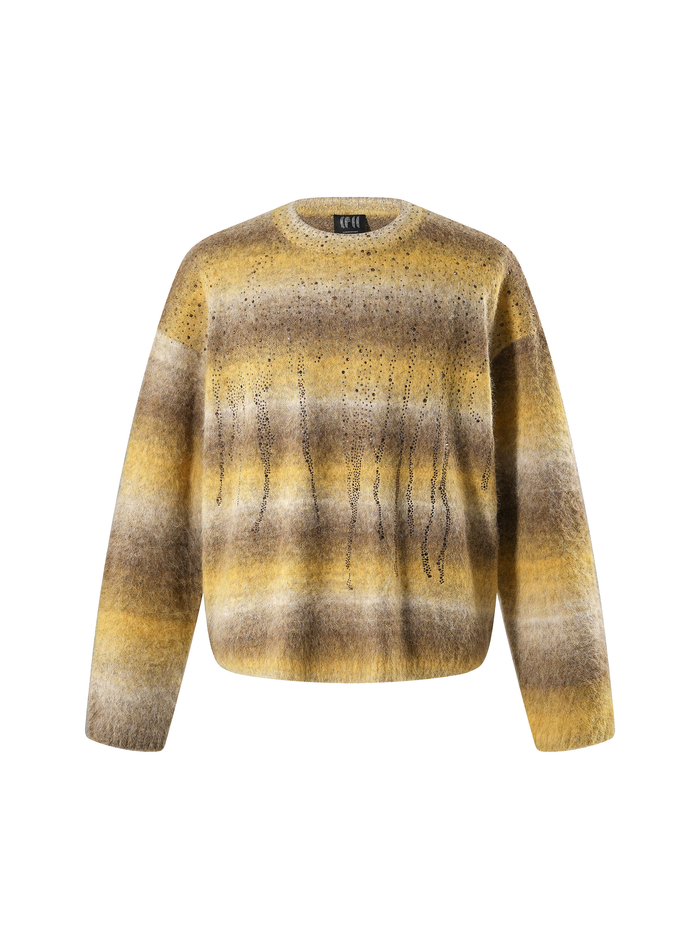 LUMINOUS DAWN RHINESTONE MOHAIR SWEATER