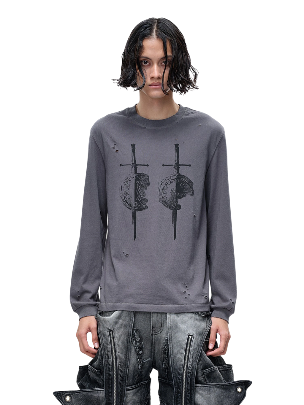 LUMINOUS DAWN SWORD & SHIELD LONG-SLEEVE TEE
