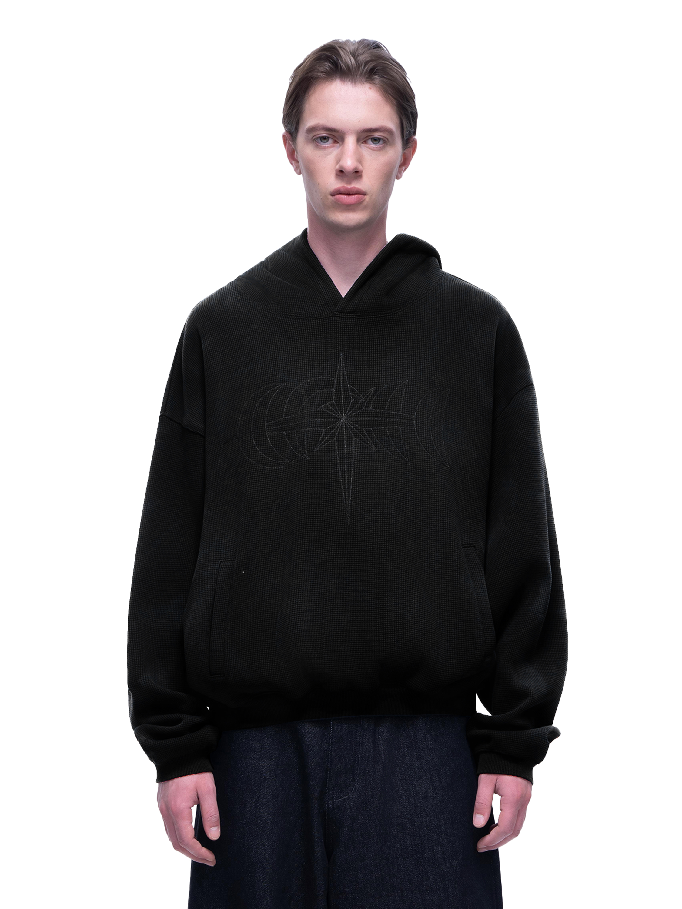 LUMINOUS DAWN EMBROIDERED LOGO HOODIE