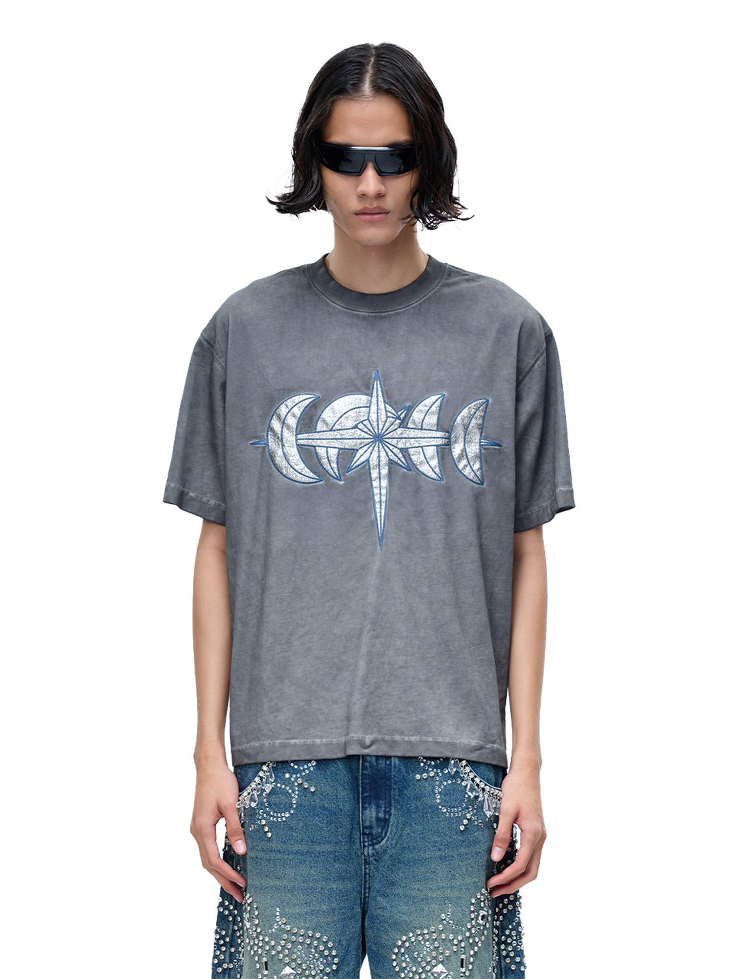 LUMINOUS NIGHT LEATHER PATCH S/S TEE