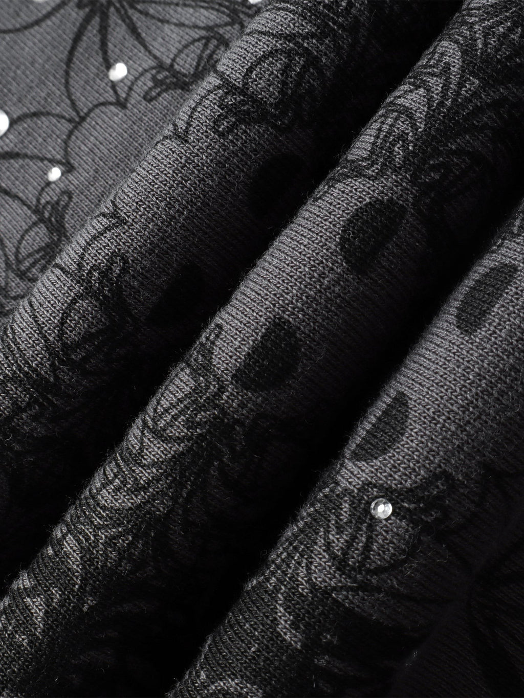 LUMINOUS DAWN DARK PATTERN RHINESTONE PANTS